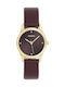 Oozoo Timepieces Damen Uhr mit Burgundisch Lederarmband