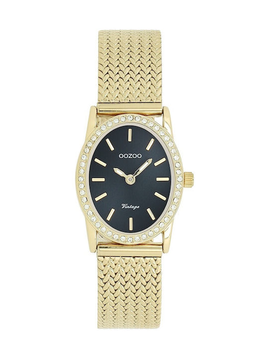 Oozoo Women's Watch 28mm Battery with Gold Metal Bracelet
