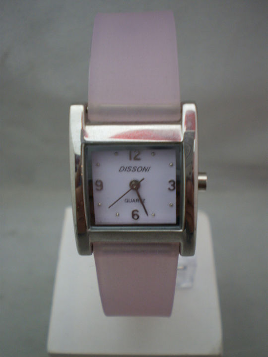 Dissoni Men's Watch Battery with Purple Rubber Strap