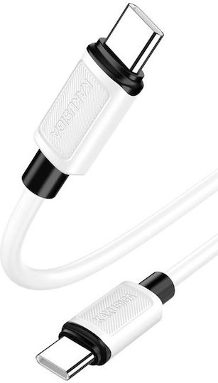 Kakusiga USB 2.0 Kabel USB-C männlich - USB-C 100W Weiß 1m (KSC-998-CC-WH)