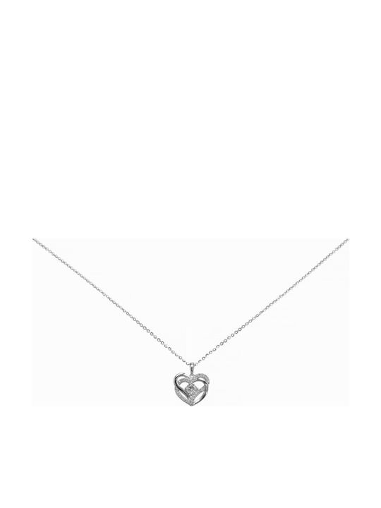 SilverStyle Halskette mit Design Herz aus Silber