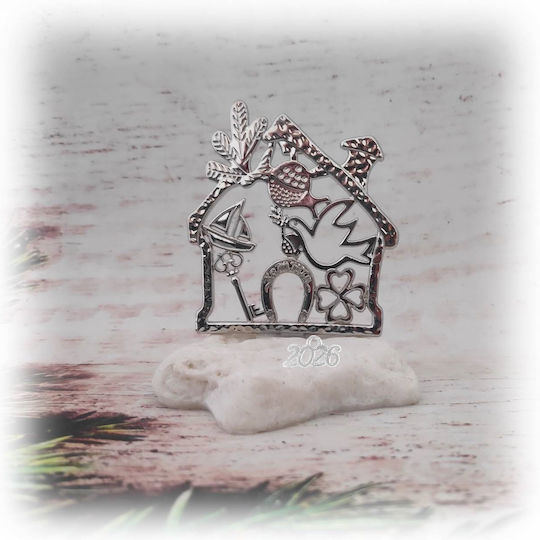 Tatu Moyo Handmade Tabletop Lucky Charm Home Silver made of Stone 2026 9cm 1pcs