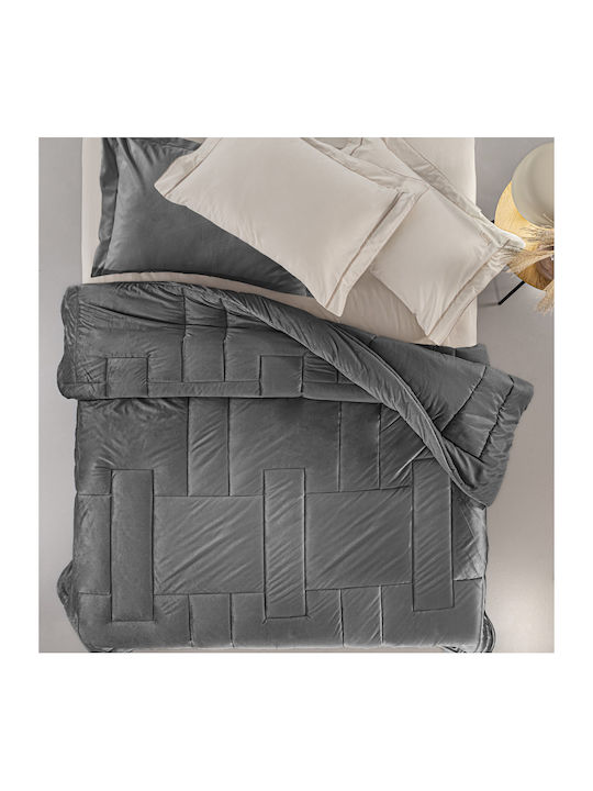 Guy Laroche Duvet Set Semi-double 180x240cm Scarlett Carbon 2pcs 530 GSMGsm