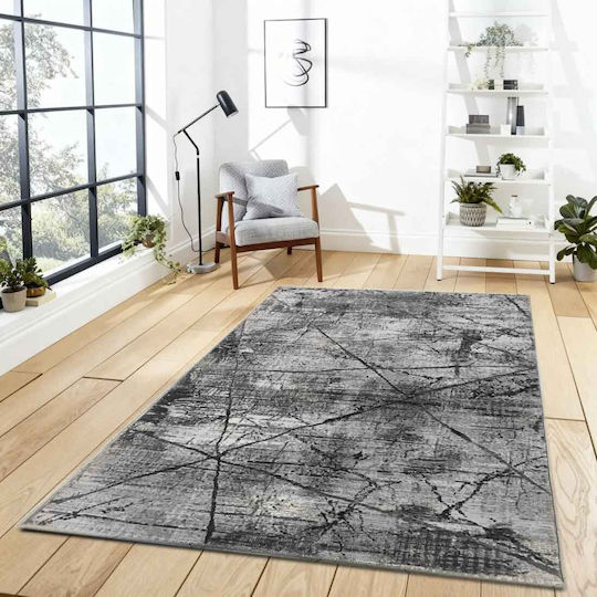 Rug Rectangular Gray