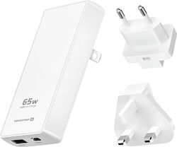 Swissten Macbook Laptop Gan 65w Travel Charger Usb-c Usb Ports Eu Uk Us Plugs White Swissten Macbook Laptop Gan 65w Travel Charger Usb-c Usb Ports Eu Uk Us Plugs White