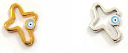 Metal Cross Outline Metal 15mm x 20mm 25 Pieces