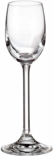 Crystal Bohemia Set of Glasses Liqueur/Ouzo / Shooters made of Crystal Stemmed 6pcs