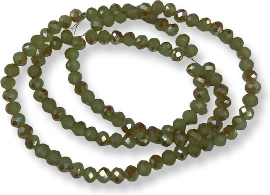 Glass Bead Bead Rondelle Veramán-Gold 4mm 4 Pieces
