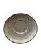 Yuk Plate Shallow made of Porcelain Brown with Diameter 15cm 6pcs
