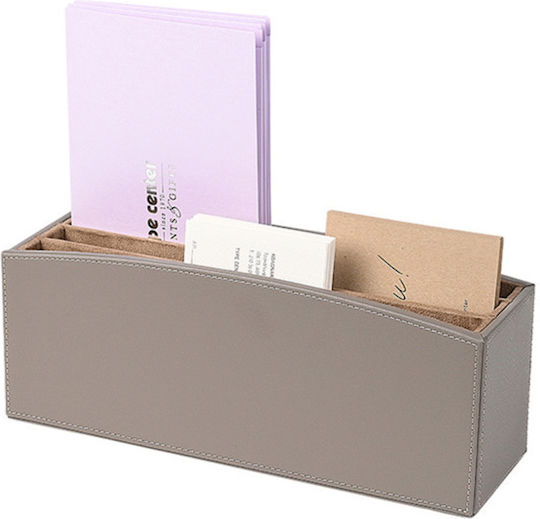 Vnc Exclusive New Gray Leather Office Folder Holder