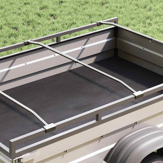 Vidaxl Passende Flache Teppichbefestigungen 3 Stück Silber 130-210 cm