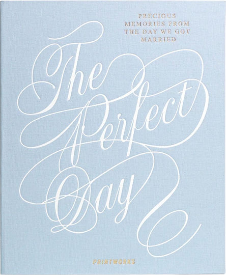 Printworks Album de nuntă The Perfect Day pentru 60 Albume foto Dimensiuni 10x15buc Albastru 10x15buc