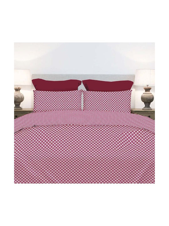 Astron Italy Σετ Μαξιλαροθήκες Redwine 52x72εκ.