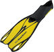 XDive Swimming Flippers Carribean Long Black/Yellow