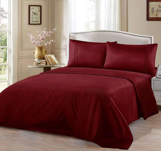 ForHome Set Single 160x220 Bordeaux ForHome Set Single 160x220 Bordeaux