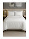 ForHome Duvet Cover Set Queen with 2 Pillowcases 220x240 White