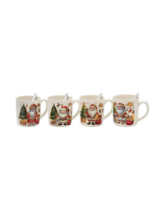 Fylliana Santa Claus Christmas Ceramic Mug Santa Clauses 8x7x7cm