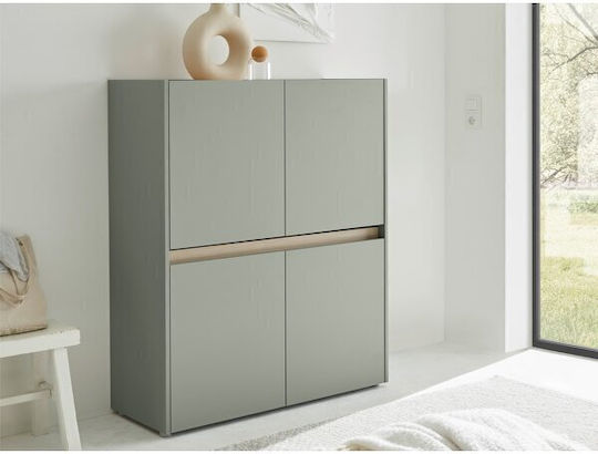 Μπουφές Elbsori 111 Oak, Green 100x40x122cm