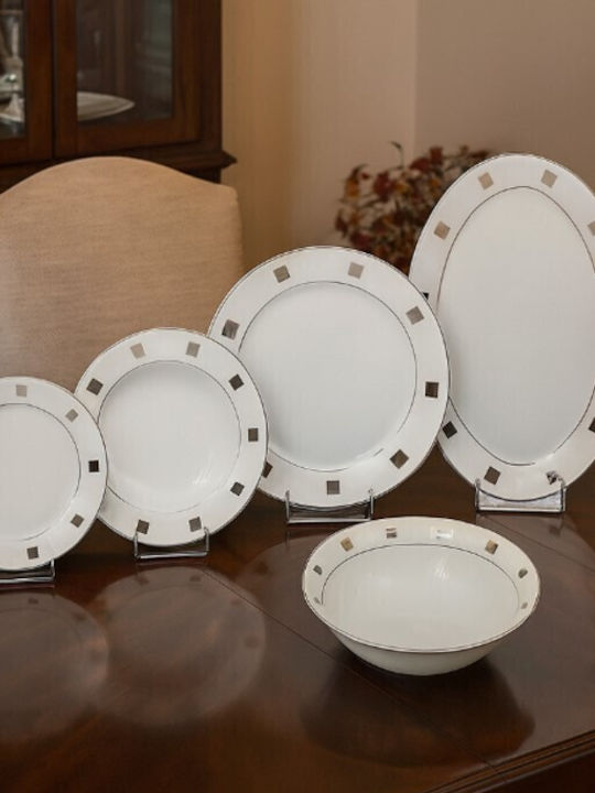 Galifas White Porcelain Dinnerware Set 20pcs