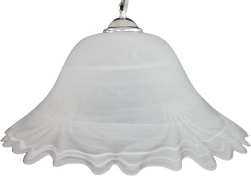 Epiplo-Fos Pendant Light White with Socket E27 37x37x16cm