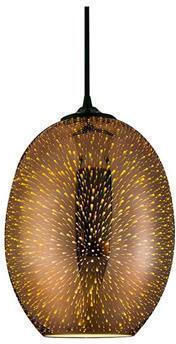 Horoz Electric Pendant Light Copper with Socket E27 21x21cm