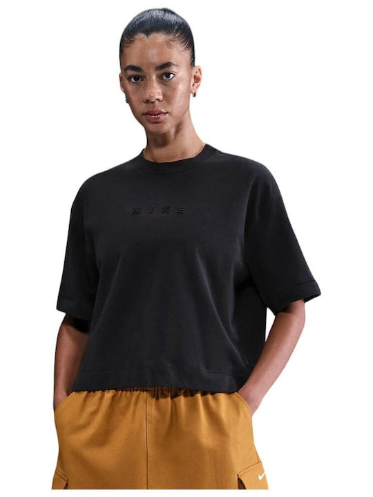 Sportswear Γυναικείο Oversized T-shirt Μαύρο