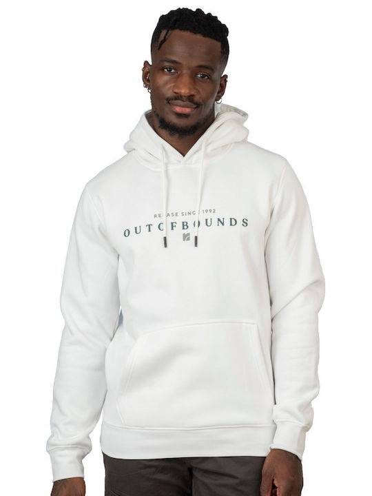 Rebase Φούτερ με Κουκούλα Off White