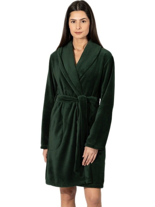 Harmony Winter Women's Robe Green
