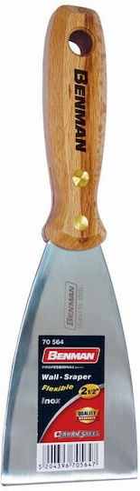 Benman Шпатула За Шпакловка Inox Дървена Дръжка 70562-40 Mm