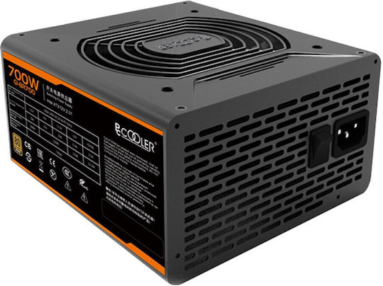 PCCOOLER GI-BR700 700W Schwarz Computer-Netzteil Voll verkabelt 80 Plus Bronze