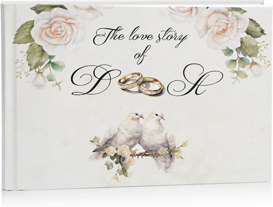 Книга за сватбени пожелания Love Story 27 x 21 см D15010 Bal-d15010-love-story