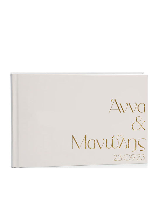 Wedding Wish Book Ecru 27 X 21 Cm D15010 Bal-d15010-ekrou