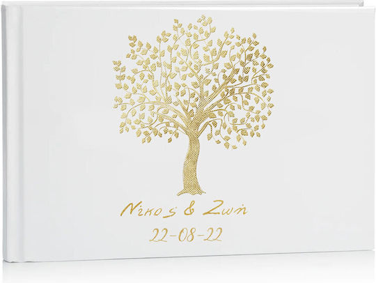 Carte De Dorințe Pentru Nunți Copacul Vieții 27 X 21 Cm D15010 Bal-d15010-dentro