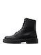 Leather Black Men's Boots