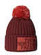 Beanie Unisex Σκούφος Πλεκτός σε Κόκκινο χρώμα