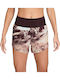 Drifit Trail Midrise 4'' Brieflined Shorts Γυναικείο Σορτς Dri-Fit Μπορντό