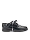 Women's Synthetic Leather Oxford Shoes Black