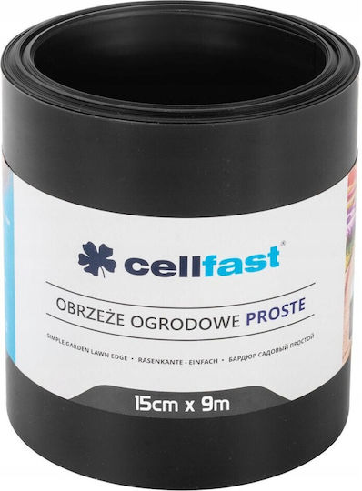 Cellfast Straight Black Garden Hedge 15cm x 9m