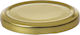 Metallischer Glas mit Deckel 720ml Gold