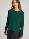 Women's Sweater Cotton Green