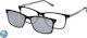 Solano Cl 90193a Herren Brillengestell Polarisiert Clip-On Kunststoff Schwarz 52 Mm
