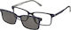 Solano Cl 90194b Men's Eyeglass Frame Polarized Clip-on Plastic Black 52 Mm