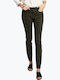 Blugi de damă cu croială skinny Verde