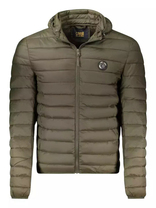 Roberto Cavalli Winter Jacket Green TXT40QSB049-04000 | Skroutz.mt