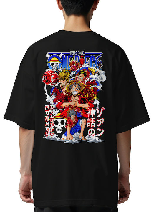 Оувърсайз Тениска Monkey D Luffy И Неговият Еки...