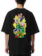Oversized T-shirt Super Mario Pop Culture Black