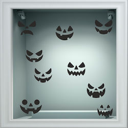 Αυτοκόλλητο Βιτρίνας - Halloween 32 (σετ 9 Φατσ...