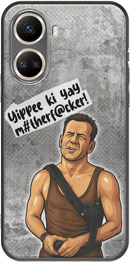 Epic Quotes Yippee Ki Yay Huawei Nova 10 Черен TPU Силиконов Калъф
