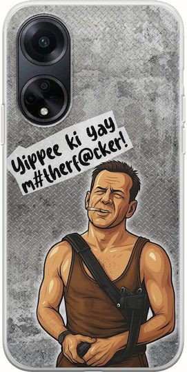 Epic Quotes Yippee Ki Yay Oppo A98 5g Гъвкав TPU Прозрачен Силикон
