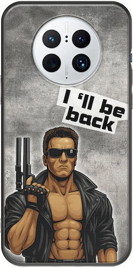 Epic Quotes I'll Be Back Huawei Mate 50 Pro Black TPU Black Silicone
